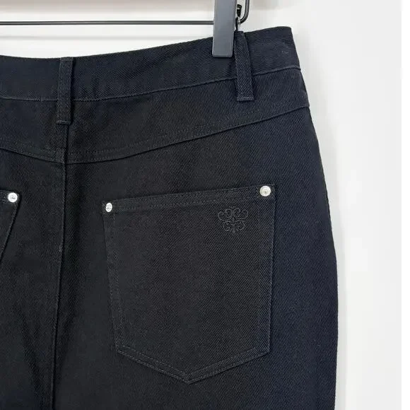 Posse NWT Black Harvey Denim Skirt Size 29 - Picture 9 of 9